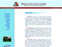 Tablet Screenshot of nyradioguide.com